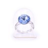 Женское кольцо из стали с кристаллами голубого цвета  Jablonec