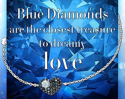 Голубые бриллианты - редкие и роскошные!