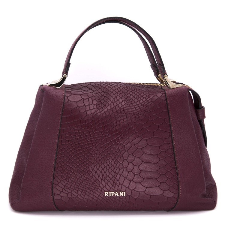 Жіноча Італійська сумка Ripani з натуральної шкіри бордового кольору
