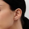 Сережки з червоного золота, з діамантами 31692421