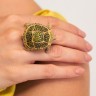 Кольцо Misis в форме черепахи  с фианитами
