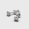 Сережки у білому золоті, з діамантами 348841121