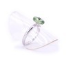 Женское кольцо из стали с кристаллами светло-зеленого цвета Jablonec