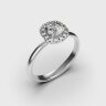 Каблучка у білому золоті, з діамантами 248911121