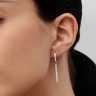 Серьги из белого золота с бриллиантами 317031121