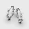 Сережки у білому золоті, з діамантами 347701121