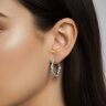 Сережки у білому золоті, з діамантами 347701121