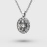 Кольє у білому золоті, з діамантами 749011121