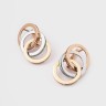 Серьги из комбинированного золота 312821100