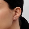 Сережки з білого золота, з діамантами 35571121