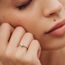 Каблучка з білого золота, з діамантом 219451121