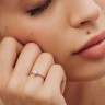 Каблучка з білого золота, з діамантом 219451121
