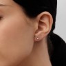 Серьги из белого золота с бриллиантами 34741121.