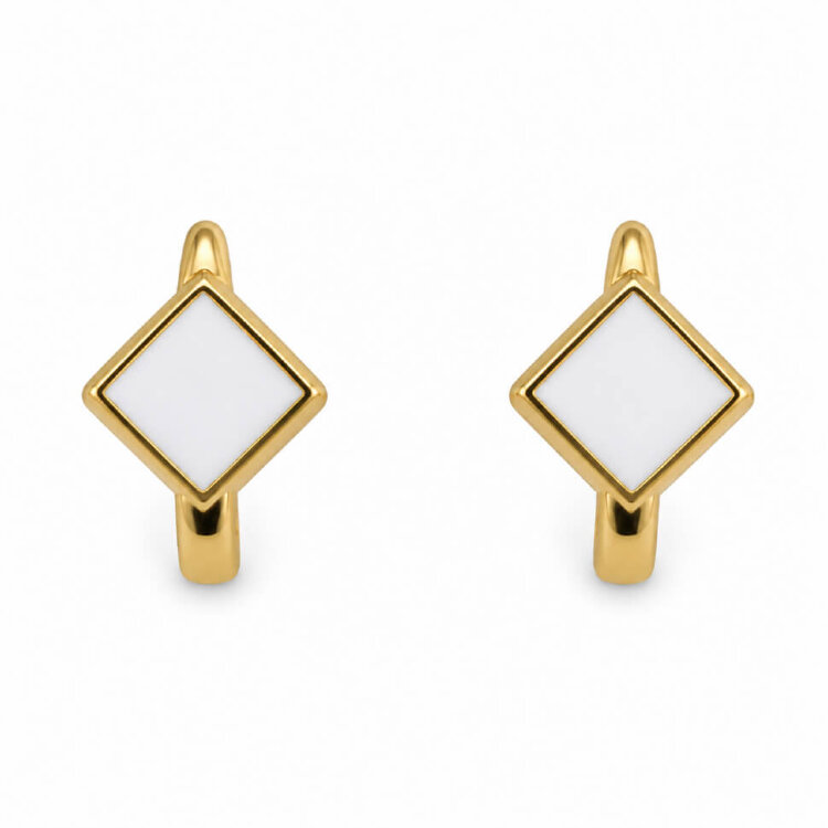 Сережки Qube з емаллю QCE000021-00