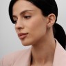 Серьги из комбинированного золота с бриллиантами 312831121