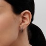 Серьги из комбинированного золота с бриллиантами 312831121