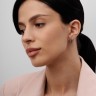 Серьги из комбинированного золота с бриллиантами 312831121