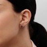 Серьги из желтого золота с черными бриллиантами 322873122