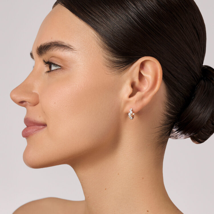 Сережки у білому золоті, з діамантами 347361121