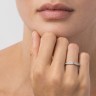 Обручальное кольцо из белого золота 214861121