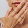 Кольцо из красного золота с бриллиантом 227792421.