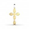 Крестик з комбінованого золота 11682400