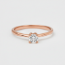 Каблучка у червоному золоті, з діамантом 220372421 Каблучка у червоному золоті, з діамантом 220372421