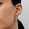 Серьги из белого золота с бриллиантами 32871521