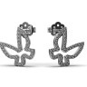 Серьги из белого золота с бриллиантами 32871521