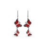 Сережки Monarch Butterfly з емаллю та фіанітами MBHE0021-CZ
