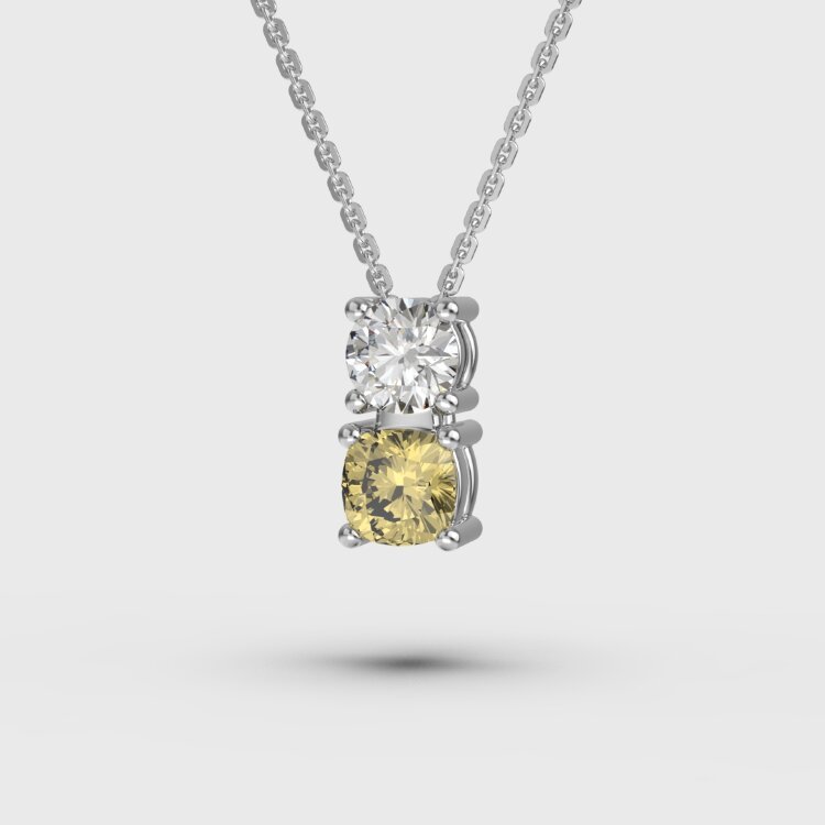 Кольє у білому золоті, з діамантами 748331121 Кольє у білому золоті, з діамантами 748331121