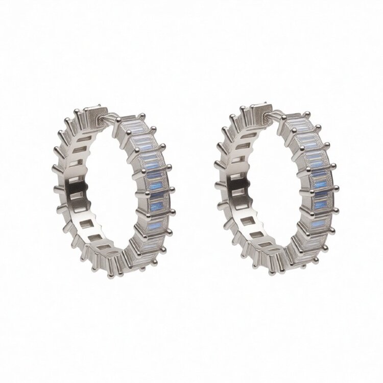 Сережки Rainbow з фіанітами DM5010E