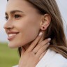 Кольцо из белого золота с черным бриллиантом 236071122.
