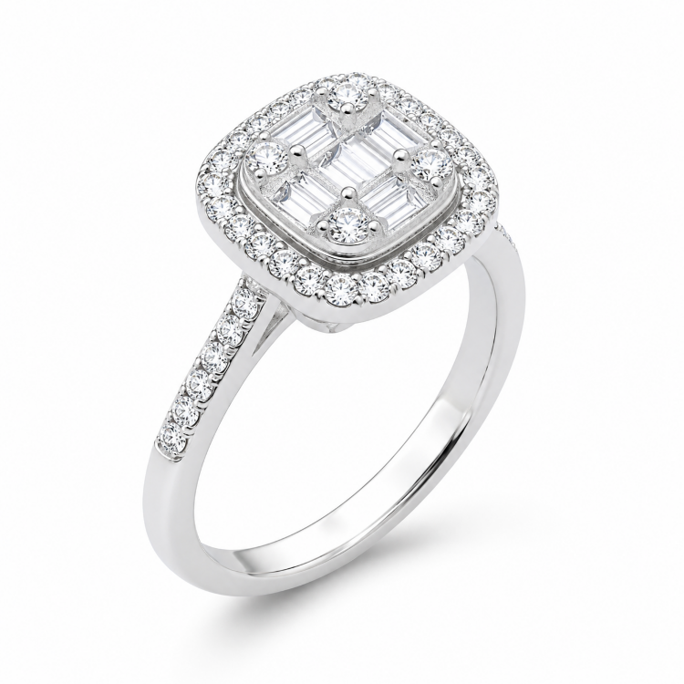 Каблучка Diamond Love з діамантами HP26752