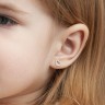 Серьги из белого золота с бриллиантами.
