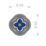 Серьги из комбинированного золота с бриллиантами 334391122
