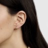 Серьги из красного золота с бриллиантами 310842421