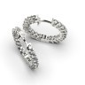 Сережки з білого золота, з діамантами 35021121