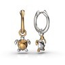 Серьги «Ракушки» из комбинированного золота 317232400