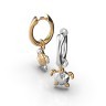 Серьги «Ракушки» из комбинированного золота 317232400