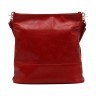 Женская сумка из натуральной гладкой кожи бордового цвета Facebag