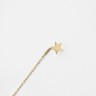 Моносережка Star у жовтому золоті 346471600