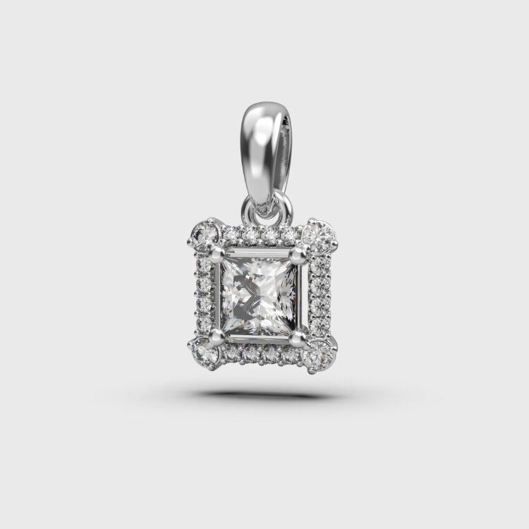 Підвіс у білому золоті, з діамантами 148661121 Підвіс у білому золоті, з діамантами 148661121