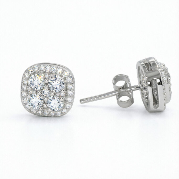 Сережки Diamond Love з діамантами HP12915