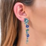Сережки Primerose з фіанітами та алюмінієм 2ES0243501