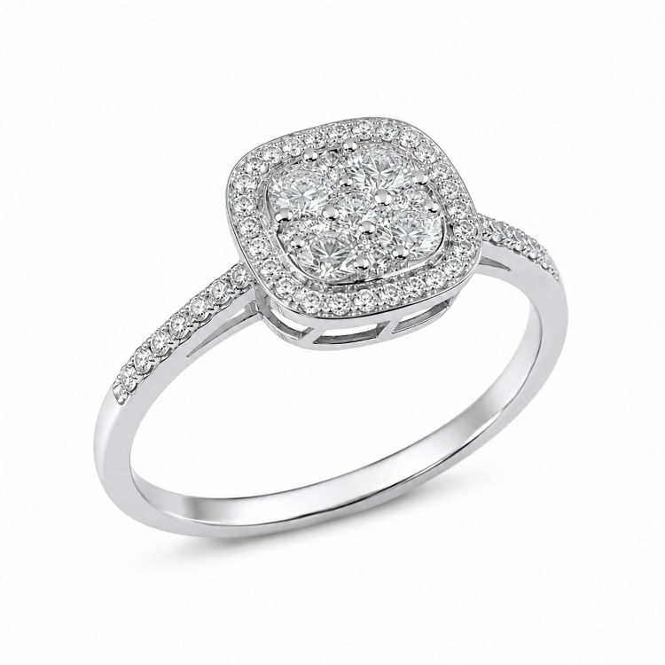Каблучка Diamond Love з діамантами HP29299