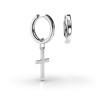 Серьги с крестиком из белого золота 316271100