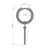 Серьги с крестиком из белого золота 316271100