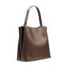 Женская сумка из натуральной гладкой кожи бронзового цвета Facebag