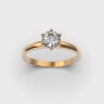 Каблучка у червоному золоті, з діамантом 248431321 Каблучка у червоному золоті, з діамантом 248431321